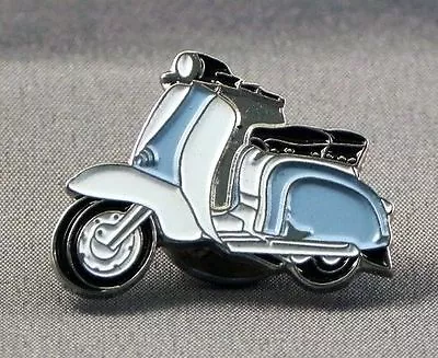 Lambretta Scooter Light Blue/white Pin Badge New  • £2.99