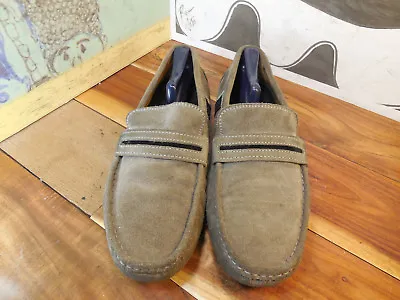 Zara Taupe Suede Driving Mocs Men's EURO 45 US 12 #1428 • $19.95