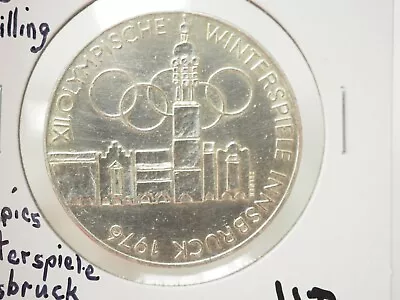 $28 • Buy Austria 1976 Silver 100 Schilling Innsbruck Olympics # 3-349