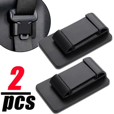 2x Black Car Seat Belt Stabilizer Limiter Tool Parts Auto Interior Accessories • $17.91