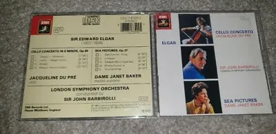 07777473292 Elgar Cello Concerto Jacqueline Du Pre Early Black Rim CD • £35