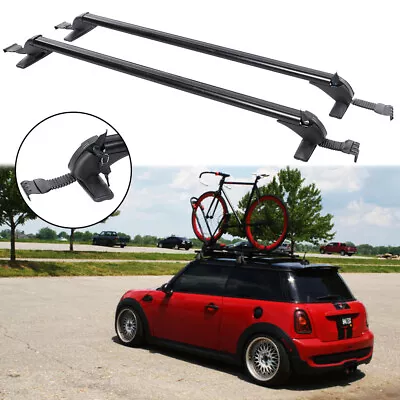 For Mini Cooper Hatchback 43.3  Top Roof Rack Cross Bar Luggage Carrier W/ Lock • $135.11