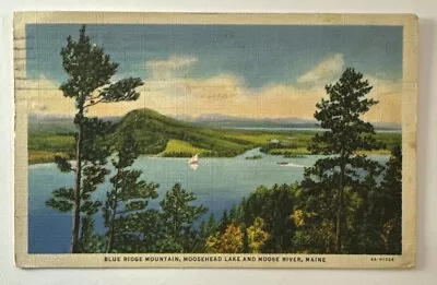 Vintage Postcard Moosehead Lake & Moose River Maine Linen Posted 1935 • $5.95