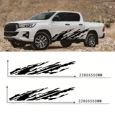 2x Car Body Stickers Graphics Black Mud Splash Style For Truck Off-road Pickup • $51.57