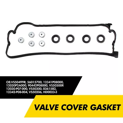 Engine Valve Cover Gasket Set For 1992-1995 Honda Civic D15Z1 D16Z6 D16Z6 D16Y7 • $13.29