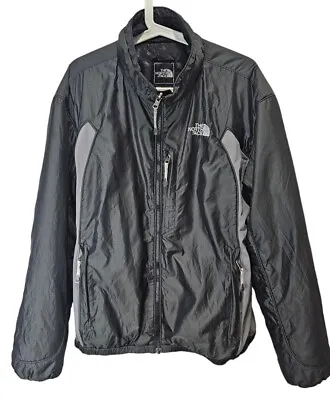 The North Face Full Zip  Jacket Men’s L Primaloft Black And Gray • $29.95