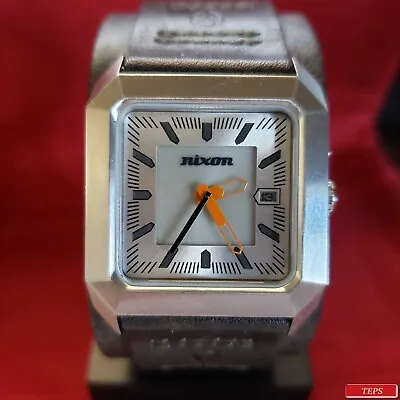 Nixon  The Vector  (Silver) 100M Double Wide Band & China Movement  [4H] • $125