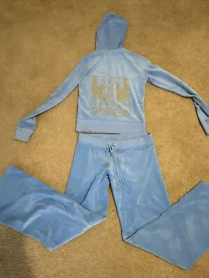 Authentic Juicy Couture Velour Tracksuit Set Size Small • $170.99