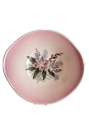 Crown Devon Fieldings Pink Floral Small Bowl • $49.50