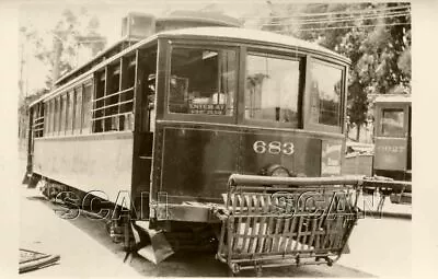 OE920 RP 1940s/50s MARKET STREET RAILWAY CAR #683 INVOLVED IN A COLLISION  • $8.99