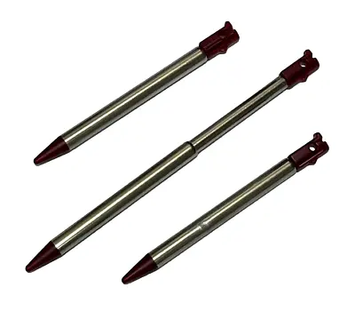 3 X Burgundy Retractable Nintendo Original 3DS Touch Screen Stylus Nintendo • $7.90