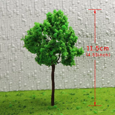 G11054 40pcs O Scale 1:50 Train Layout Model Trees Light Green 11cm Secenery • $32.99