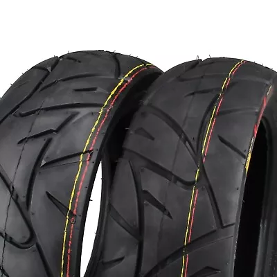 Tire Set Front + Rear 120/70-12 + 130/70-12 For Peugeot Speedfight 1 2 • $74.53