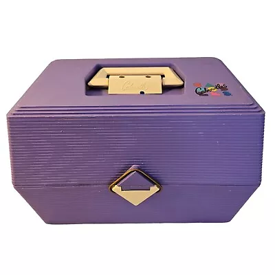 Vintage Caboodles 2700 Make Up Nail Polish Organizer Case 80s USA Made Purple • $27.99