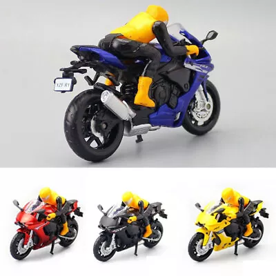 1/18 Yamaha YZF-R1 Motorcycle Diecast Model Toys Gift For Kids Mens Collection • £15.43