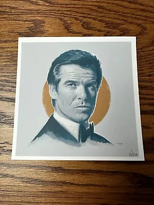 Tom Ralston - James Bond 007 Pierce Brosnan Portrait Art Print BNG | Mondo • $34.99