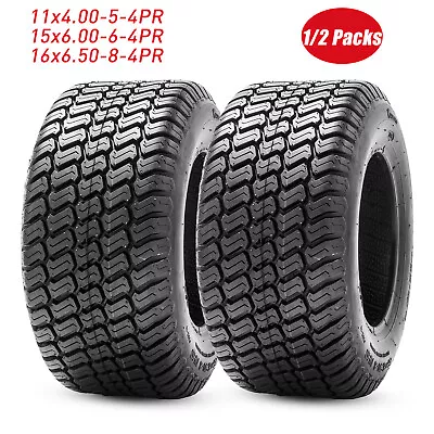 Lawn Mower Tires 11x4.00-5/15x6.00-6/16x6.50-8 4Ply Heavy Duty Tubeless Tyres  • $15.99