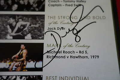$25 • Buy Richmond Afl - 2008 Centenary Team Signed Card - Dick Clay Autographed
