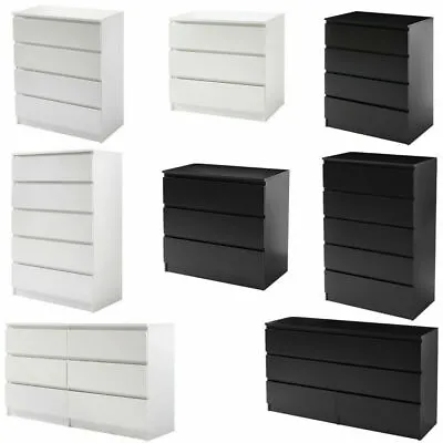 £159.99 • Buy Matt Chest Of Drawers 2/3/5/6/7/8.  Bedside Cabinet Storage Bedroom Furniture.
