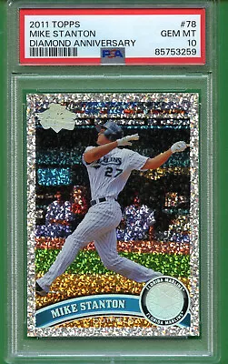 2011 Topps Mike Stanton Diamond Anniversary- Gem Mint 10 • $63.75