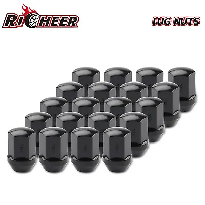 2012-2022 Dodge Ram 1500 OEM Black Lug Nuts 14x1.5 Set Of 20 Pieces Mopar • $18.99