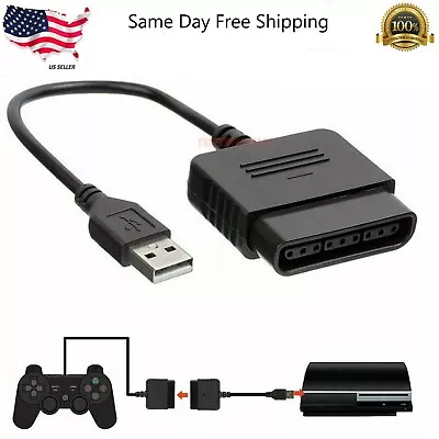 $3.95 • Buy USB PS2 To PS3 Game Controller Adaptor Converter Cable For Sony PlayStation 2 3