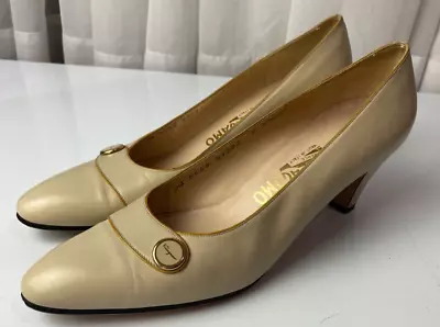 Salvatore Ferragamo Taverna Womens Shoes Size 9.5AAAAA61W Florence Italy • $59.99