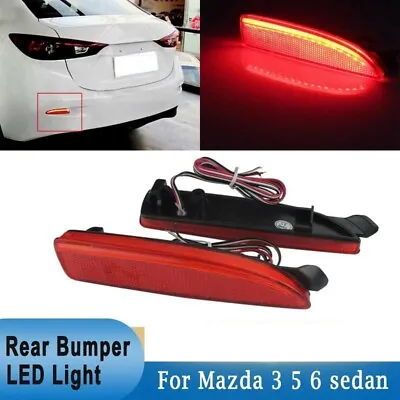 Red DRL LED Bumper Reflector Turn Signal Tail Stop Brake Light For 06-15 Mazda 5 • $24.96