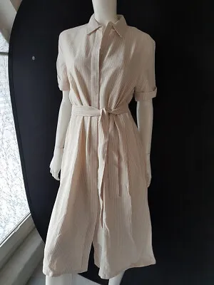 Marc O'Polo Dress Striped White Helbraun Gr.38/40 New • £83.83
