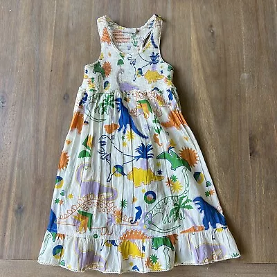 Stella McCartney Girls 8 Dress W/dinosour Print Multi Color Sun Dress • $41