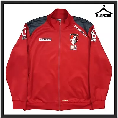 Bournemouth Football Jacket Carbrini XL Training Kit Track Top 2014 2015 DT3 • £29.99