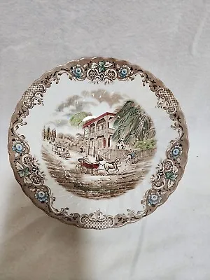 Johnson Bros Heritage Hall #4411 Vegetable Serving Bowl 8in EUC Priority Ship • $25