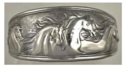 KABANA Sterling Silver Cuff  Bracelet 4 Horses Brand New • $386.10