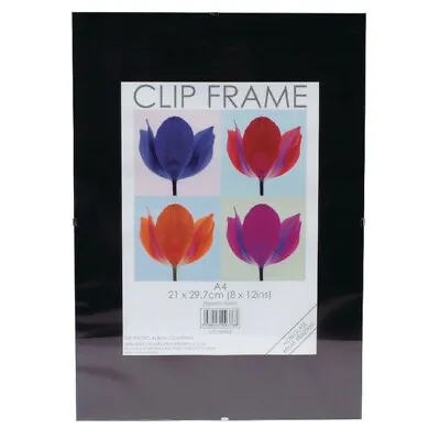 A4 Clip Frame Picture Photo Frames A4 Frameless Poster Framing Acrylic  • £5.99