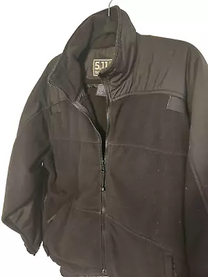 511 Tactical Series Mens Black Fleece/Soft Shell Jacket Medium Security Conceal • $35