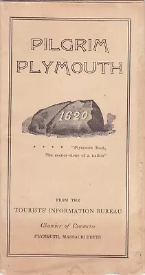 1920's Pilgrim Plymouth Maps And Historical Sites Brochure • $7.50