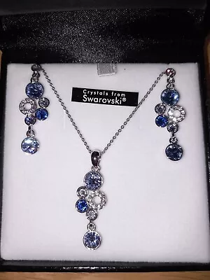 Warren James Swarovski Necklace And Earring Set. Used Once At Wedding • £22