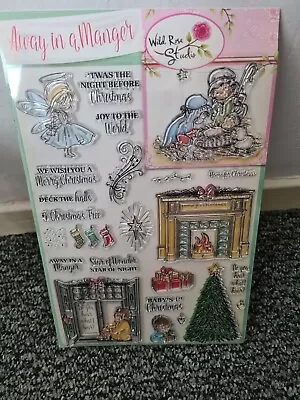 £3.99 • Buy Clear Rubber Stamps Away In A Manger