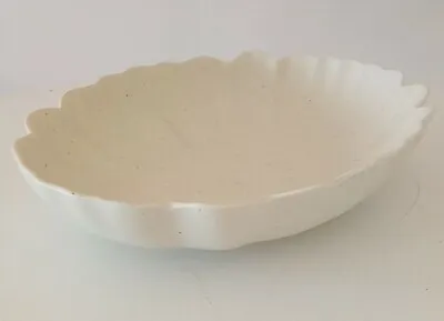 Hadida Soap Dish Stoneware Off-white Scallop Shape Unglazed • £17.50