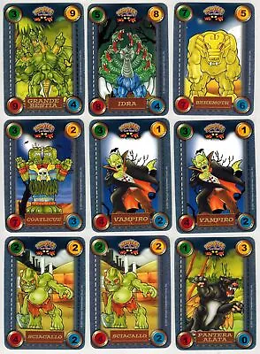 Monster In My Pocket Lot 9 Cards Italian Edition 2001 • $7.26
