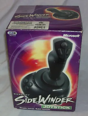 MICROSOFT SIDEWINDER JOYSTICK Video Game Collector Vintage Gamer PC USB PLUG • $36