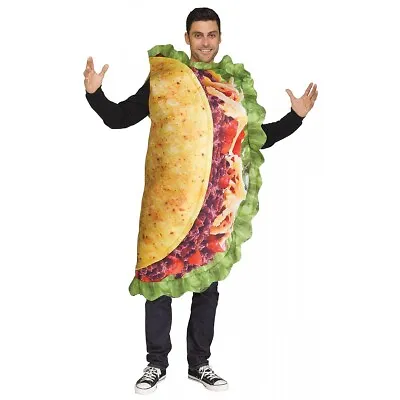 Taco Costume Adult Funny Halloween Fancy Dress • $27.07