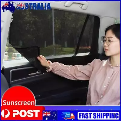 Magnetic Front+Rear Car Side Window Sun Shade UV Protection Mesh Curtain Screen • $15.39