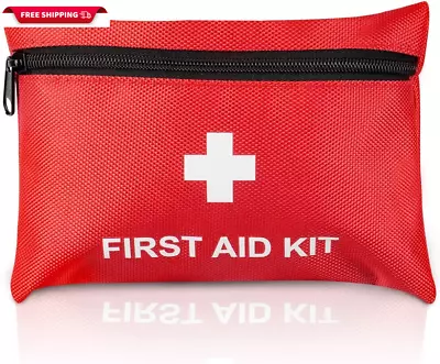 Mini First Aid Kit 100 Pieces Set Portable Small Bag For Backpack Camping Hiking • $19.71