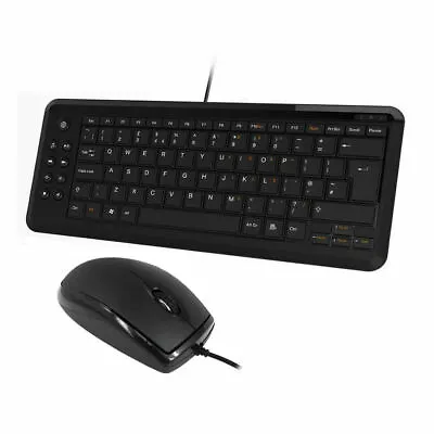 £14.99 • Buy Slim USB Wired Keyboard And Mouse Set Mini For Desktop Laptop PC Windows Mac UK