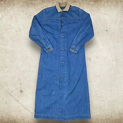 Vintage Levis Jacket Mens Medium Barn Duster Long Overcoat Corduroy Collar Barn • $88.99