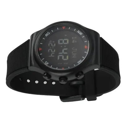 New Modern Sport Azan Muslim Black Watch Worldwide Prayer Time Compass Alarm • $47.28