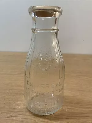 Vintage Antique Milk Dairy Glass Bottle Advertising • $18