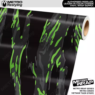 Metro Wrap Vietnam Tiger Stripe Metro Green Premium Vinyl Film • $59.50