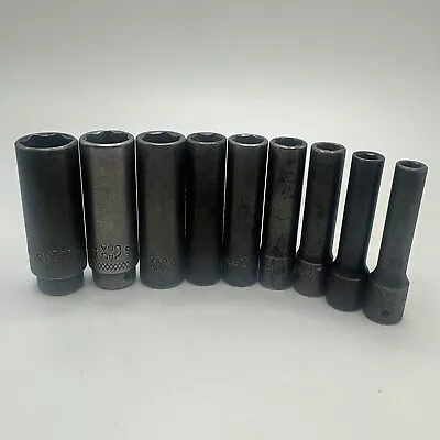 Mac Tools 9 Piece MDP6 6 Point 1/4” Drive Deep Impact Socket Set 5.5mm - 13mm • $69.99